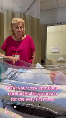 A post by @rock_sweetie510 on TikTok caption: #grandparents #grandbaby #love #babylove #funnybaby #newborn 