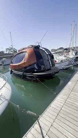 A post by @jetcapsule on TikTok caption: #jetcapsule  #jet #capsule #seajet #privatejet #jetboat #jetlife #watercraft #yacht #superyacht #charter #transportation #design #mobility #madeinitaly #spaceship #hyperyacht #yachting #sailor #marina #italy #fyp #pov #granturismo #lazzarini 