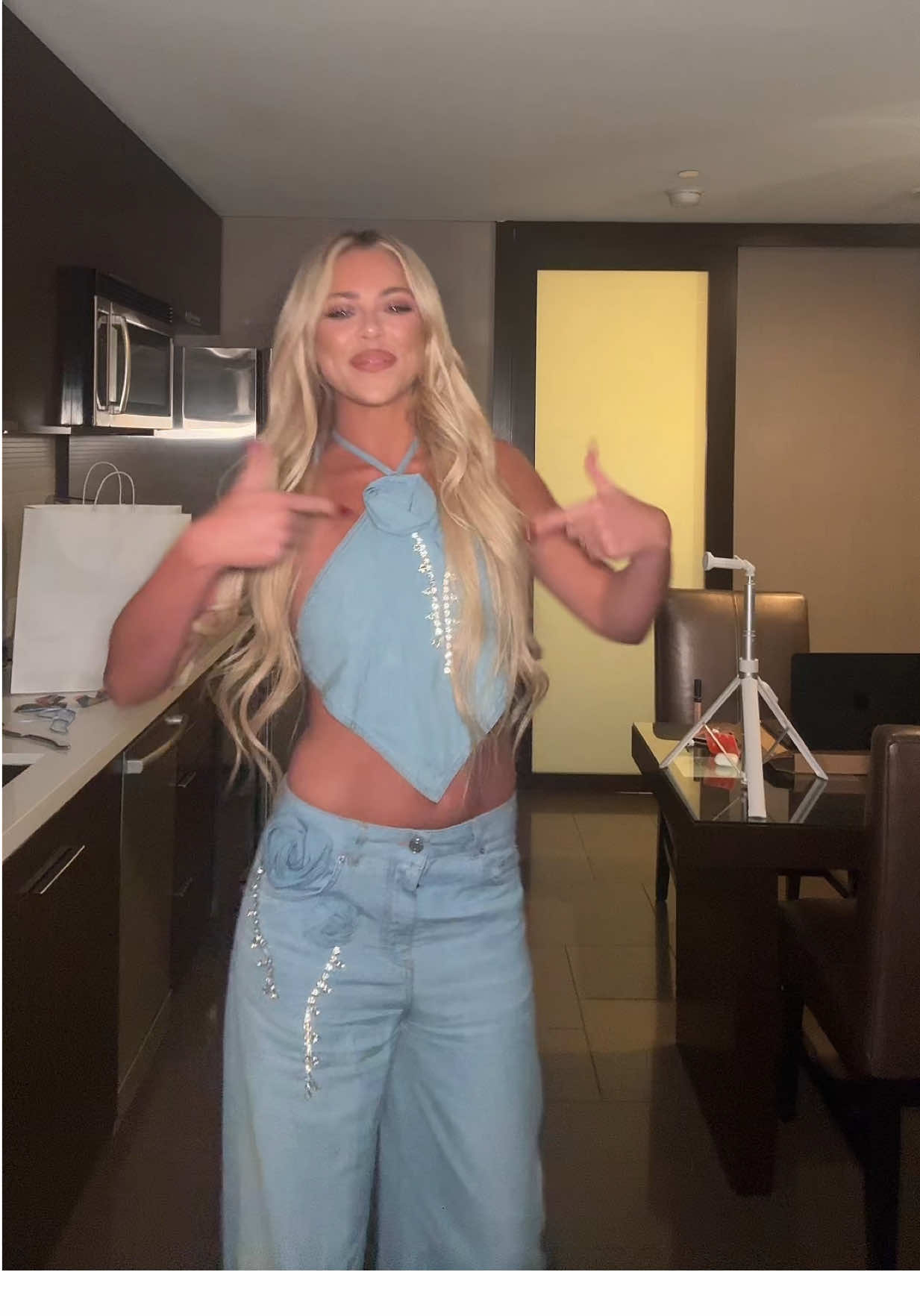 A post by @ on TikTok caption: filming something exciting 👀🫣