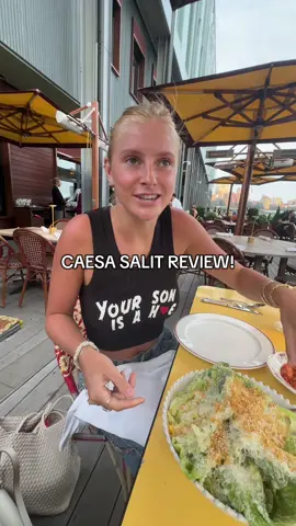 A post by @m00bie on TikTok caption: I can’t remember the restaurant name for the life of me but it was at pier 11!!! #caesarsalitreview #seaport #nyc 