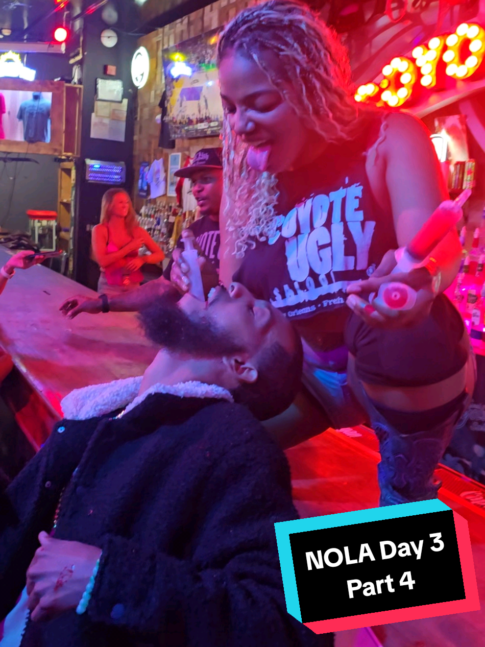 A post by @shantons7 on TikTok caption: If you're looking to do a bar crawl in New Orleans, definitely do the VIP Bar Crawl, they'll make you feel all kinds of good. 😩  This is part 4 of my third day in New Orleans celebrating my 30th birthday. We were on a Bar Crawl and it seemed to have lasted along time just at the first one, Coyote Ugly Saloon!  I recorded my POV with my @Ray-Ban @raybanmeta Meta Glasses!  #barcrawl #neworleans #raybans  #30thbirthday #metaglasses 