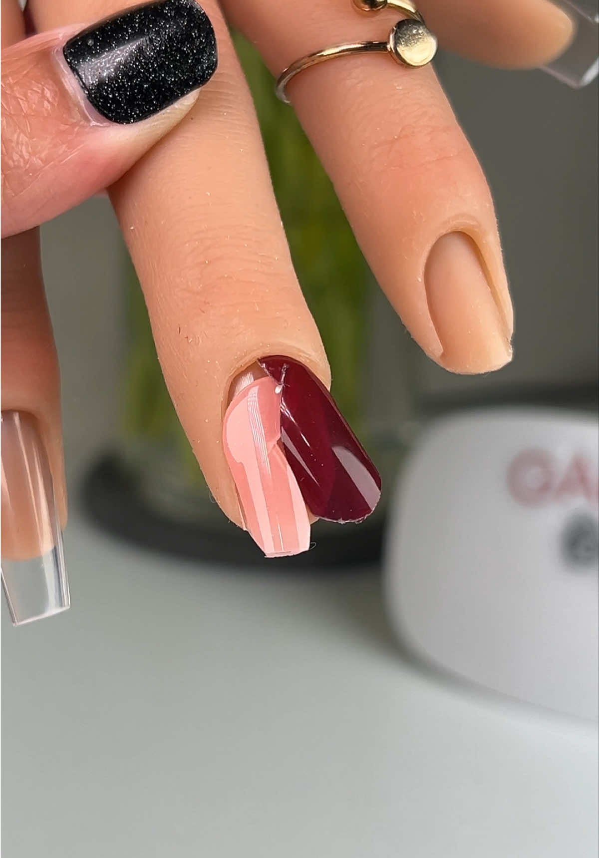 A post by @galorase on TikTok caption: Our gel nail strips simplify the process of doing your nails. Just stick them on and cure! 💅 It saves you money and a trip to the salon ⏰ ✨ Easy to apply & remove ✨ Lasts 2-3 weeks ✨ Odorless ✨ Non-damaging ✨ Semi-cured gel nail strips ✨ Affordable Get your own gel strips by going to the lenk in BlOO 🥰 Before they sell out again!  #gelnailsathome #gelnails #summernails #gelnailsticker #usa 