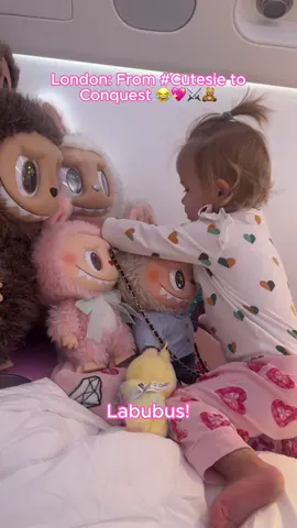 A post by @parishilton on TikTok caption: My #CutesieCrew loves their Labubus 💖 And London is such a mood 😂💕 #SlivingMom ✨