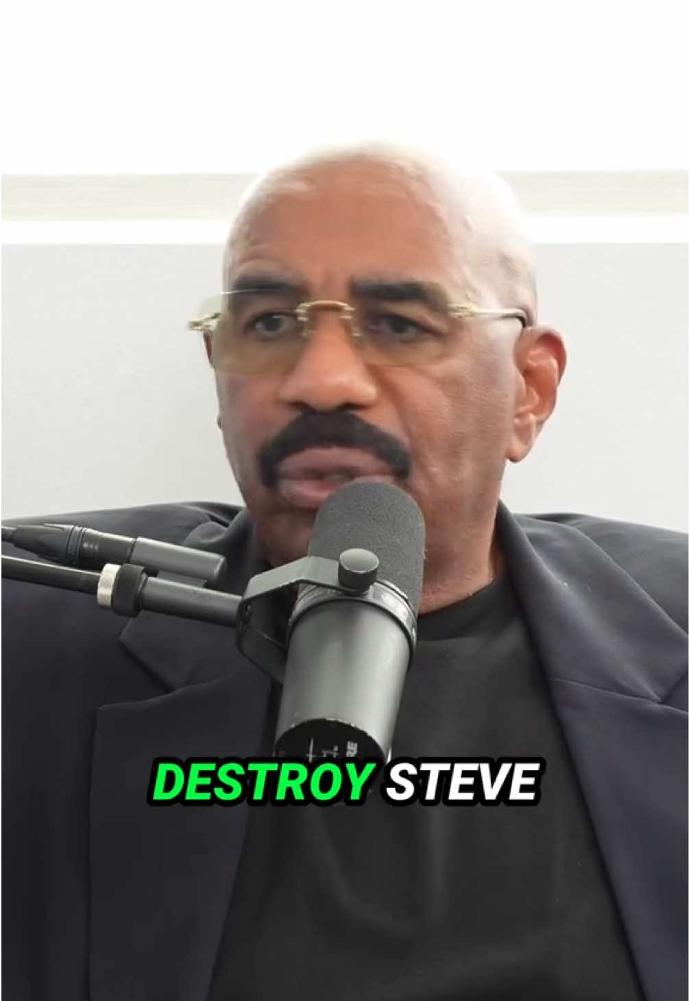 A post by @thegeorgejankoshow on TikTok caption: Steve Harvey’s Response to Katt Williams🎙️ #georgejankoshow #steveharvey #kattwilliams #storytime #letstalk @GeorgeJanko @Shawna Della-Ricca 