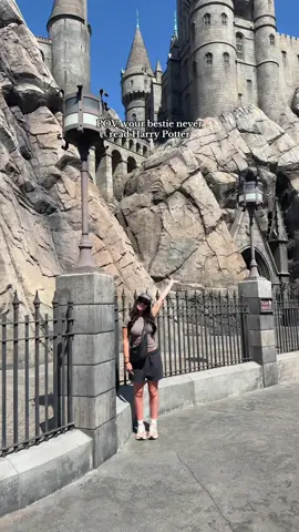 A post by @averyywoods on TikTok caption: You know I’m getting a wand 🪄✨ #fyp #viral #harrypotter #universalstudios #bffs #besties @scottyhatchh 