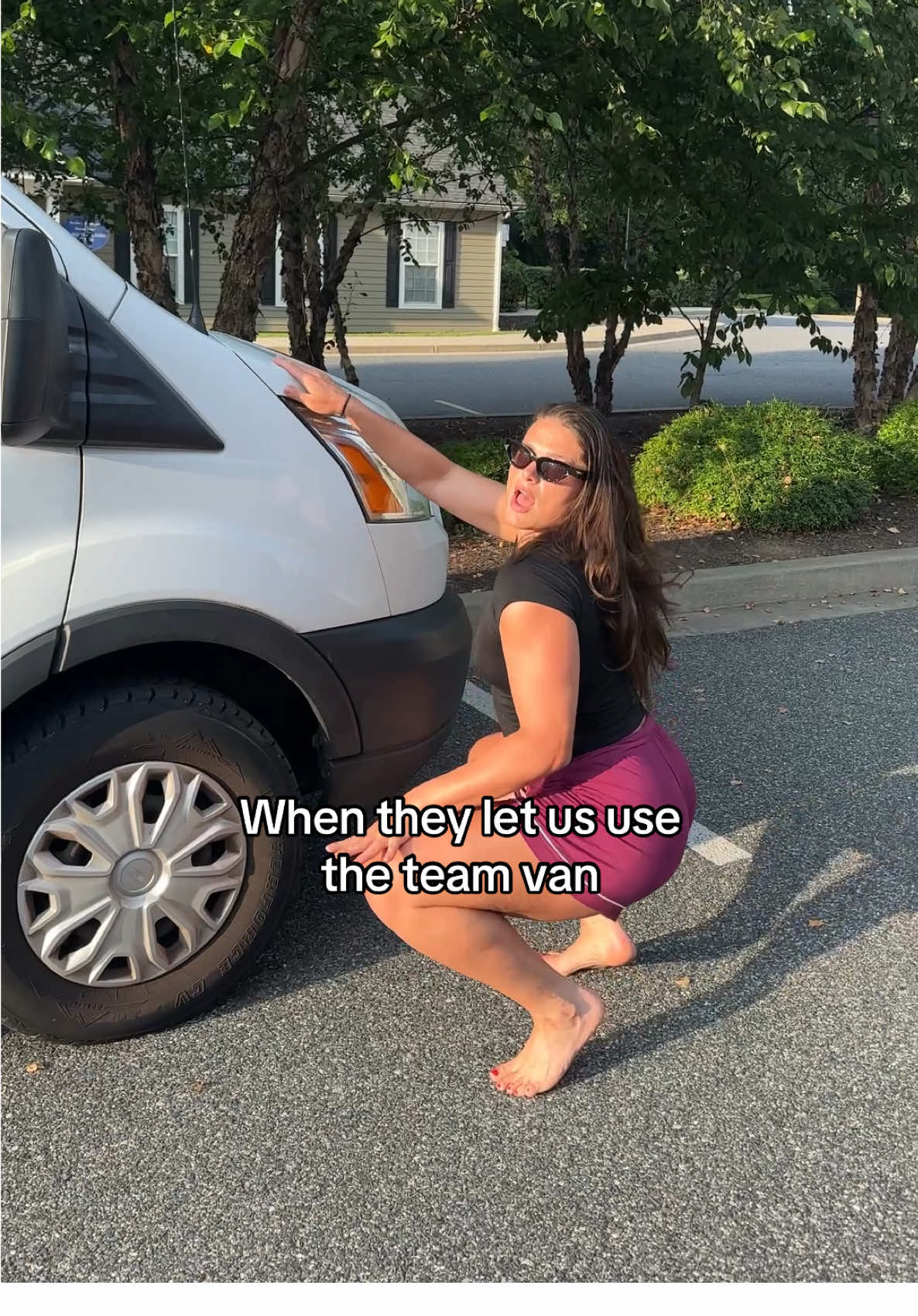 A post by @ilonamaher on TikTok caption: We riding dirty…to Dunkin