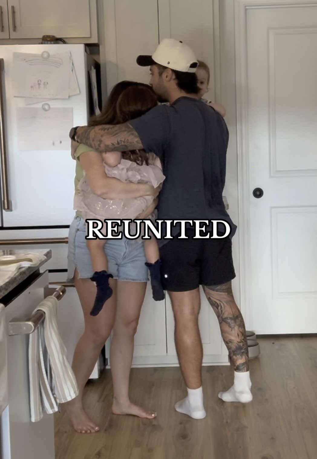 A post by @thecordlefamily on TikTok caption: I haven’t sat still since he’s been gone 🥲 #hunteranddevin #couple #husbandandwife 