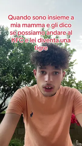 A post by @u_calabrisi1 on TikTok caption: Quando sono insieme a mia mamma e gli dico se possiamo andare al KFC e lei diventa una tigre #videoviral #perte #tigre 