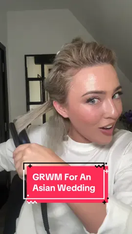 A post by @shetalkscars on TikTok caption: Get ready with me for an Asian wedding…kind of.  Products:   @CLOUD NINE HAIR contouring wide iron  @CHĀMPO pitta growth serum (use code ABIGAYLE for 10% Off)  Outfit is @SALEHABAGAS  Ad mention  #getreadywithme #grwm #hairstraightener #asianwedding #hairstyles 
