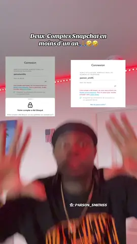 A post by @parsonsmiths on TikTok caption: On m’a banni sur Snap la famille. Voici mon nouveau compte.👻: PARSON_SMTHSS