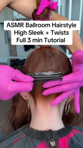 A post by @mariya.usan on TikTok caption: ASMR 🔊Ballroom Hairstyle Tutorial  High Sleek Ponytail + 4 Side Twists  Full 3 minutes Hair Tutorial ❤️‍🔥 What Do Y’all Think of Her Hair Transformation?⁉️👀  #creatorsearchinsights #asmr #asmrsounds #asmrvideo #hairtok #ballroomhair #hairtransformation #satisfying #satisfyingvideo #process #hairtutorial #haircut #hairstyles #haircare #haircaretips 