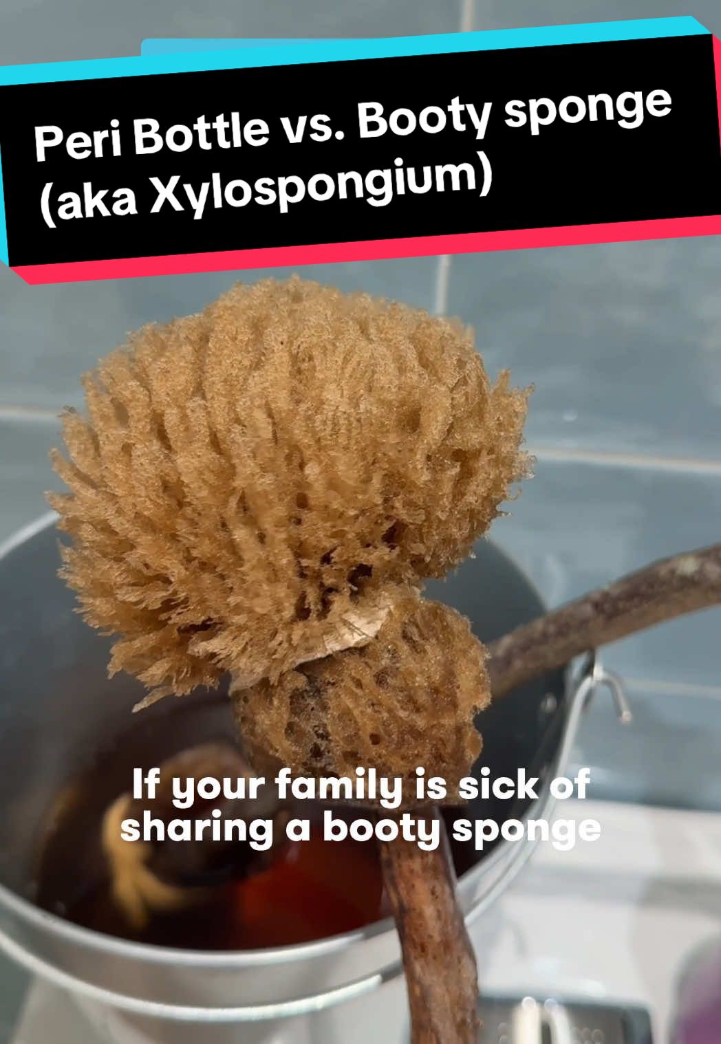 A post by @fridababy on TikTok caption: Everyone’s talking about saving money on toilet paper by using a booty sponge aka xylospongium, but we’ve got another option for you 💦  #parentingtips #bidet #postpartumessentials #bathroomrefresh #babyshowergift #bathroomroutine #lifehack 