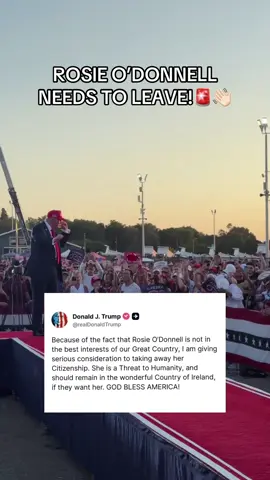 A post by @teamtrump on TikTok caption: REVOKE ROSIE’S CITIZENSHIP! #donaldtrump #rosieodonnell #maga