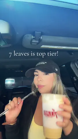 A post by @jasmine_areli on TikTok caption: I will drive to the end of the world for this coffee!! 🤎🤌🏼 #7leavescafe #7leaves #vietnamesecoffee #icedcoffee @7 Leaves Cafe 