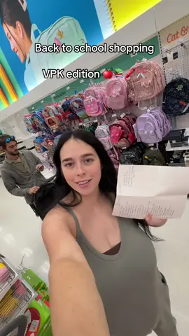 A post by @makenziedelorme on TikTok caption: Interact with this video to pay off that bill 😵‍💫😂 #backtoschool #vpk #prek #preschool #school #schoolshopping #shopping 
