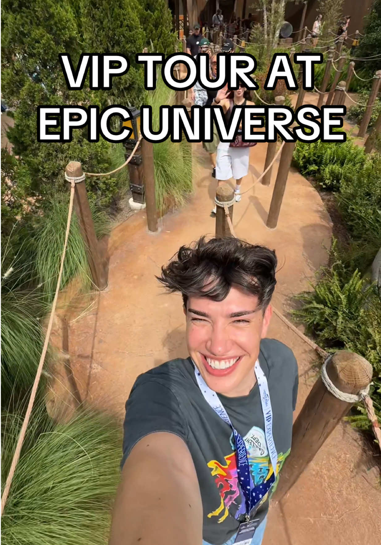A post by @jamescharles on TikTok caption: Come with me on the VIP tour at Epic Universe… was it worth it? 👀