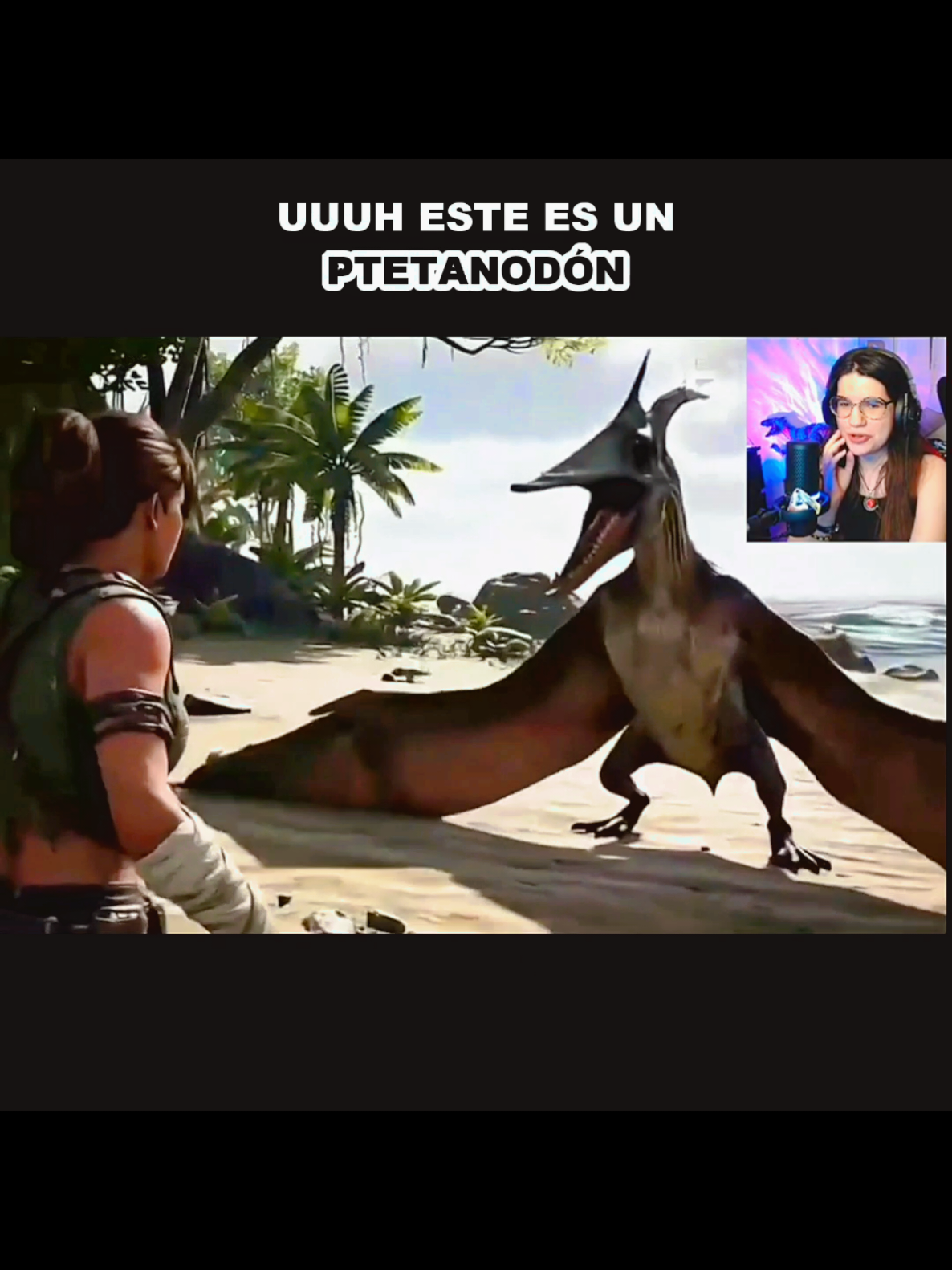 A post by @lavelociblue on TikTok caption: PELÍCULA ARK Survival Ascended: Historia de Helena PARTE 1 creador @Dextrar #lavelociblue #gamingentiktok🎮 #arksurvivalascended #arkpelicula 