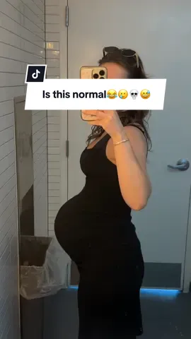 A post by @mikaylamatthews on TikTok caption: One good sneeze and she might pop out HAHAHA 😅💀  Posted over on IG first 💅🏼 go follow there! #pregnant #momtok #39weekspregnant #metapartner 