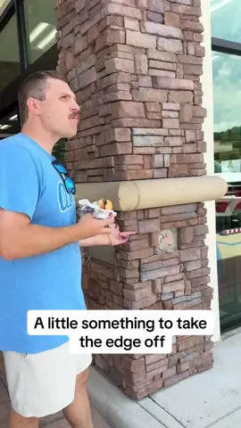 A post by @shelbanddyl on TikTok caption: A brisket sandwich fixes everything 🤣 #shelbanddyl #trend #bucees #couples #relationships 