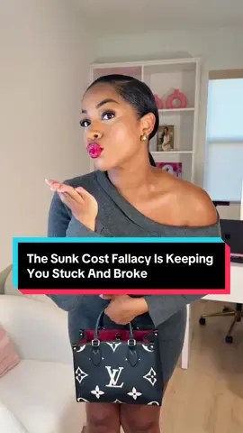 A post by @christine.elizabeth on TikTok caption: The longer you delay the exit, the more expensive the lesson. Cut your losses…on time.⏳ #fyp #foryou #finance #relationships #sunkcostfallacy #financialliteracy  #thefinancebaddie #grwm #beauty 