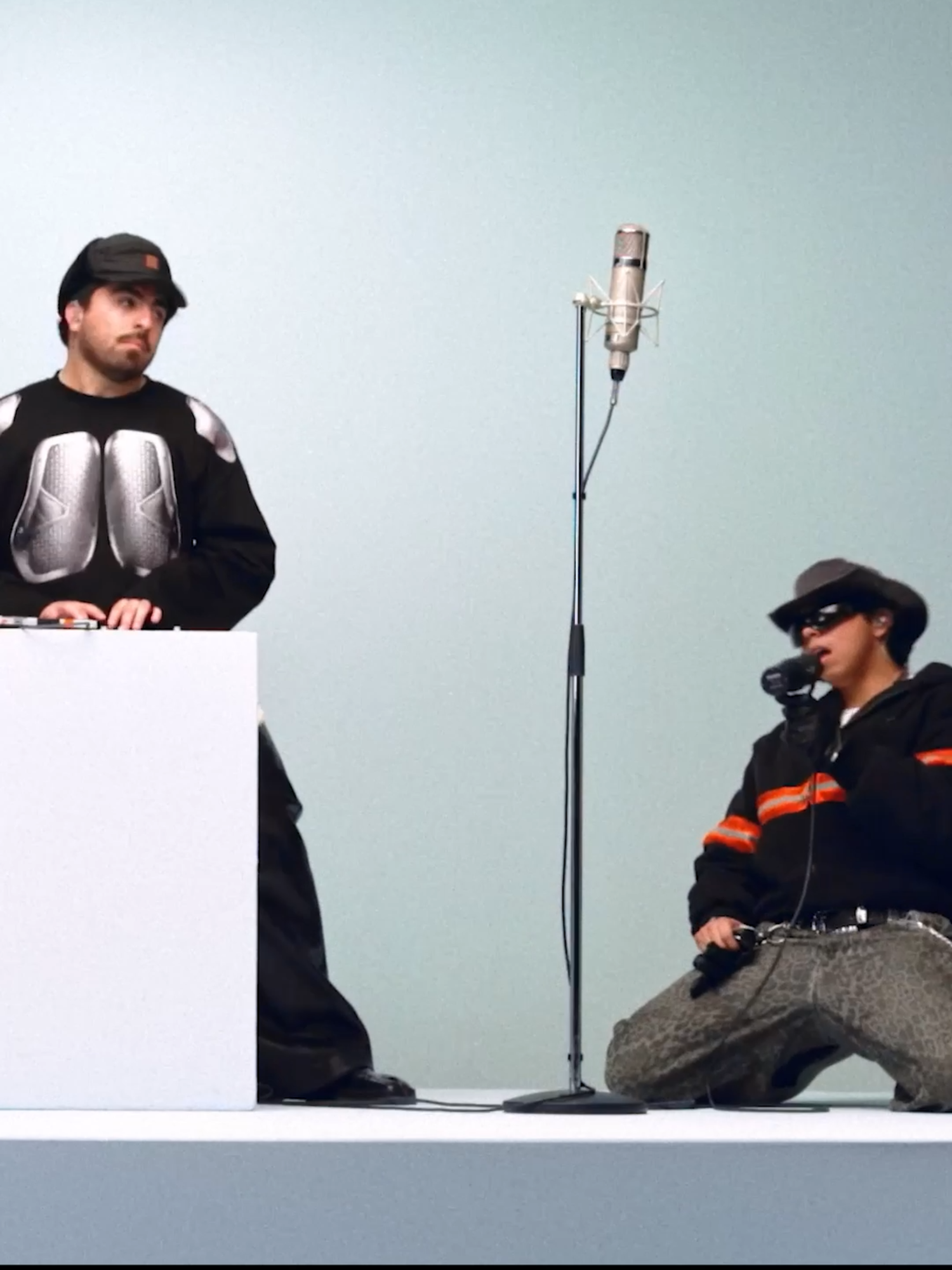 A post by @colorsxstudios on TikTok caption: Mexico City-based trio LATIN MAFIA (@itslatinmafia) perfrom ‘Siento que merezco más’ at @colorsxstudios #latinmafia #mexico🇲🇽