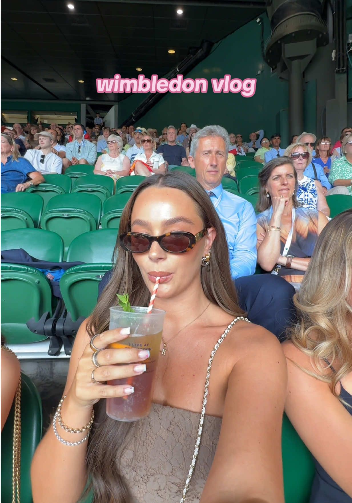 A post by @channonmooney on TikTok caption: a day at wimbledon 🎾