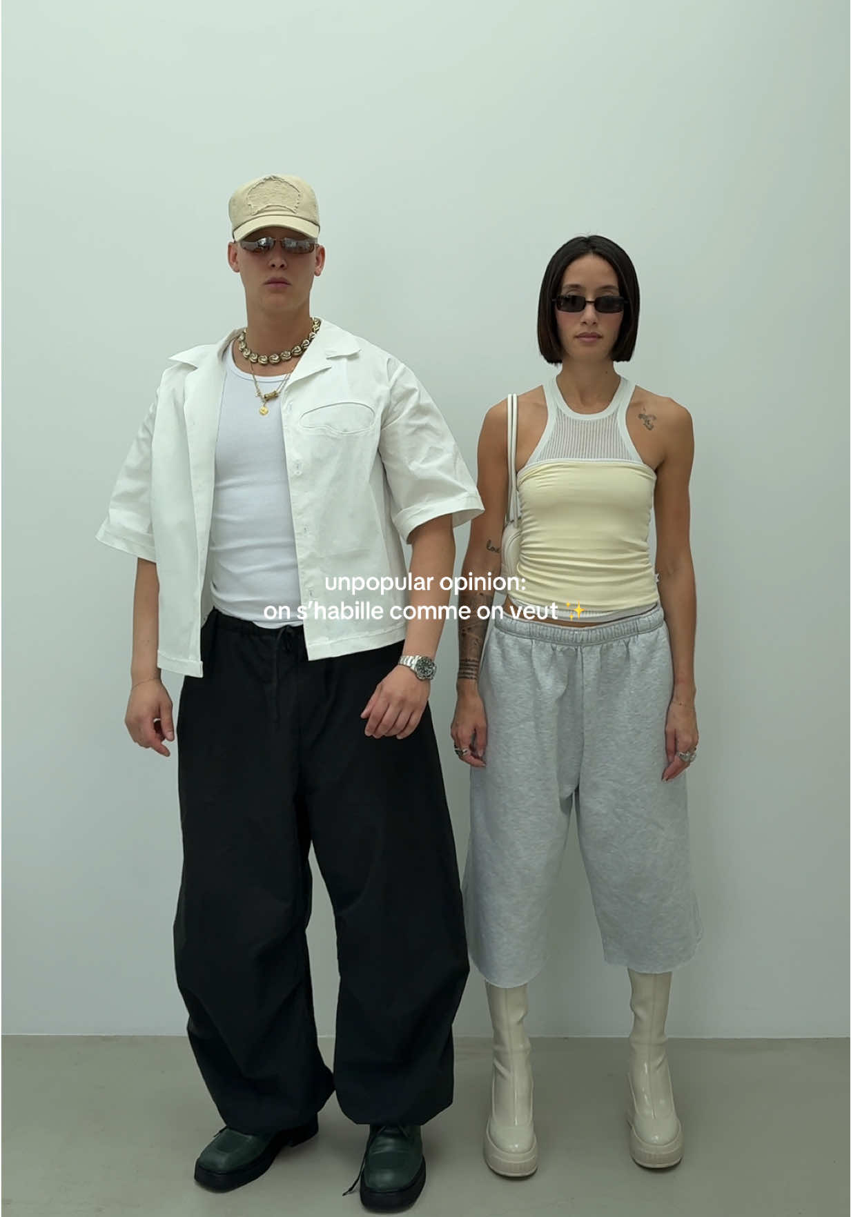A post by @alexandraguerain on TikTok caption: et vous aussi 🤝🏼 ig: alexandraguerain #tiktokfashion #alexetrayane #ootdcheck #couplegoal #grwm #outfitideas #FitTok 