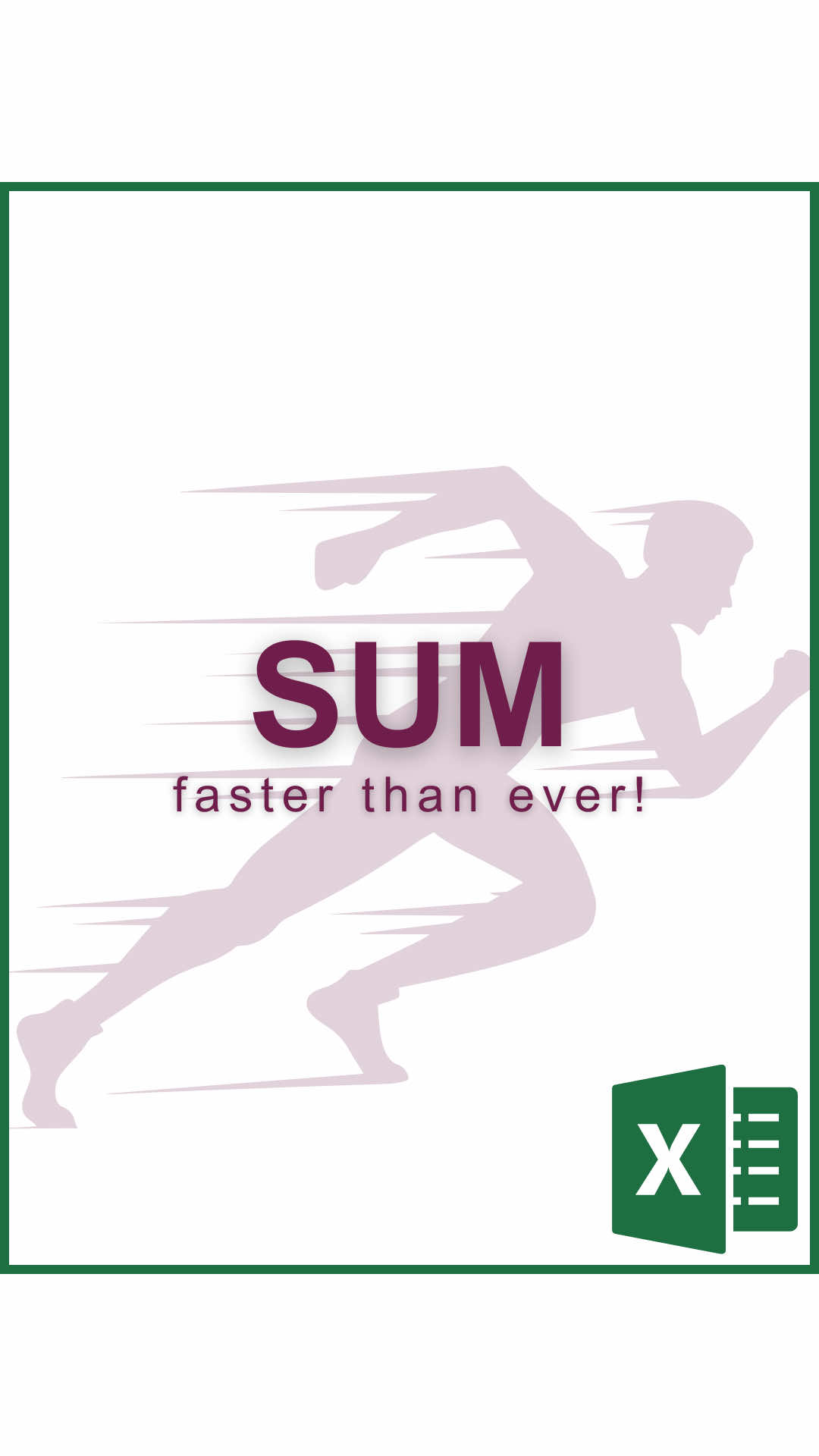 A post by @cheatsheets on TikTok caption: Faster than ever‼️ #excel #exceltips #exceltutorial 
