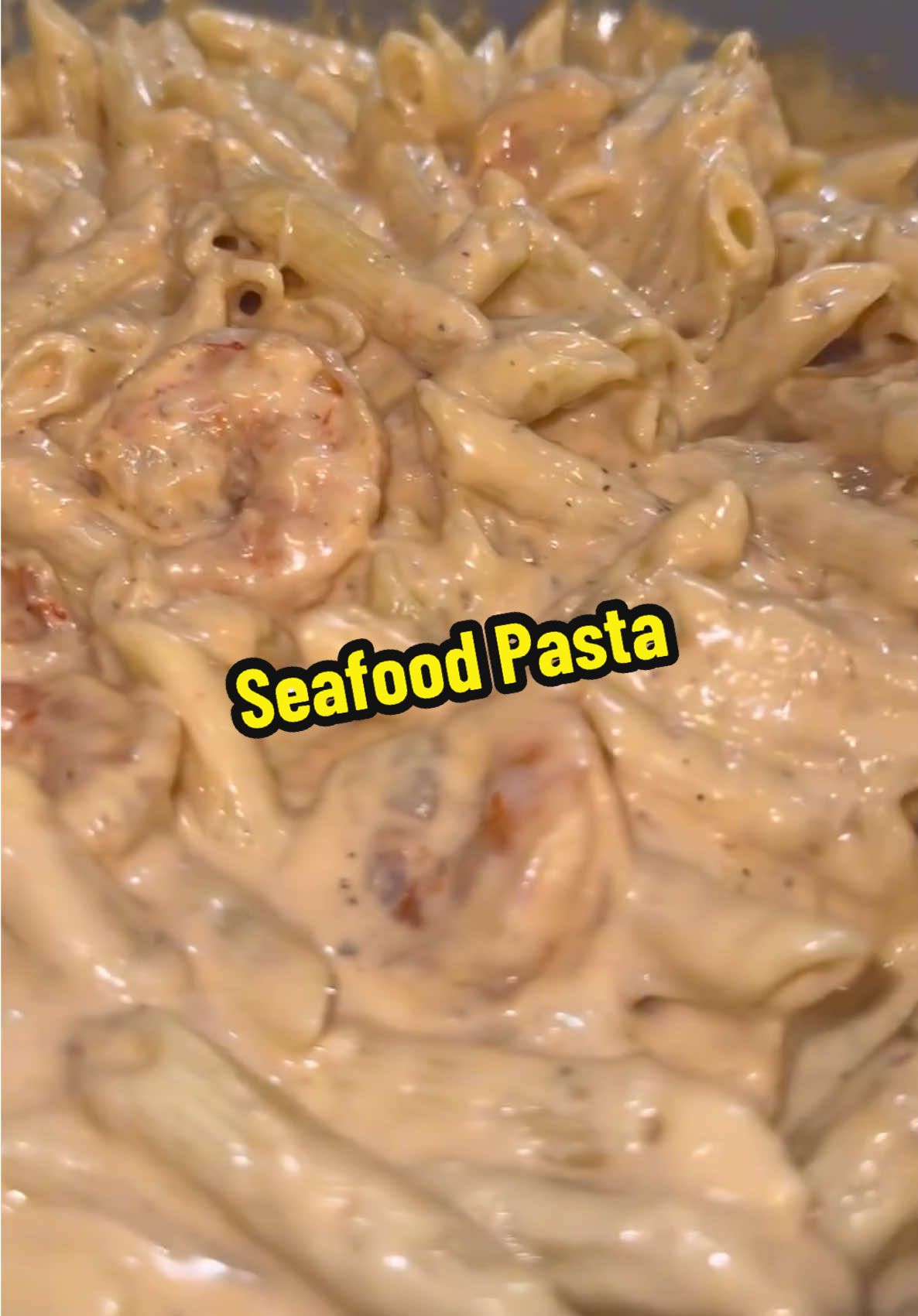 A post by @blackfoodiefinder on TikTok caption: Seafood Pasta (via @JustK)  Seasonings used on meat only: magic poultry seasoning, kinders caramelized onion butter and garlic powder Cheeses used: Gouda, sharp and mild cheddar, provolone and mozzarella  garlic & herb cream cheese  #BlackFoodieFinder #pasta #macandcheese #seafood #shrimp #fyp #cooking #recipe #tutorial #seafoodlover #musttry 