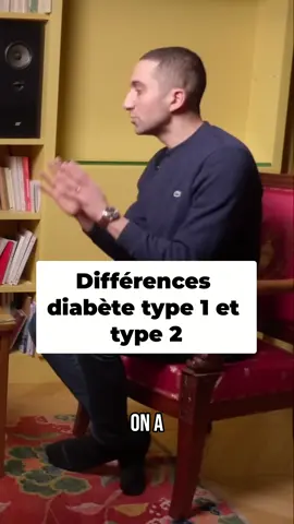 A post by @dr.jimmy.mohamed on TikTok caption: Différence diabète type 1 et type 2