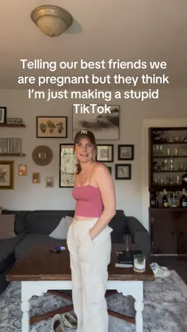 A post by @reprah_hannah on TikTok caption: This was the most fun #friends #besties #pregnant #tiktok #18weeks 