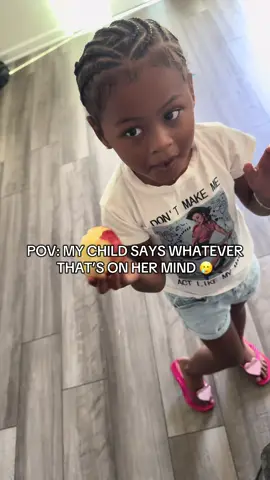 A post by @dasiatemia on TikTok caption: She has no filter! She said her (plus size teacher) has a baby in her belly. 🤦🏾‍♀️ #fyp #toddlersoftiktok #kidsoftiktok #funny 