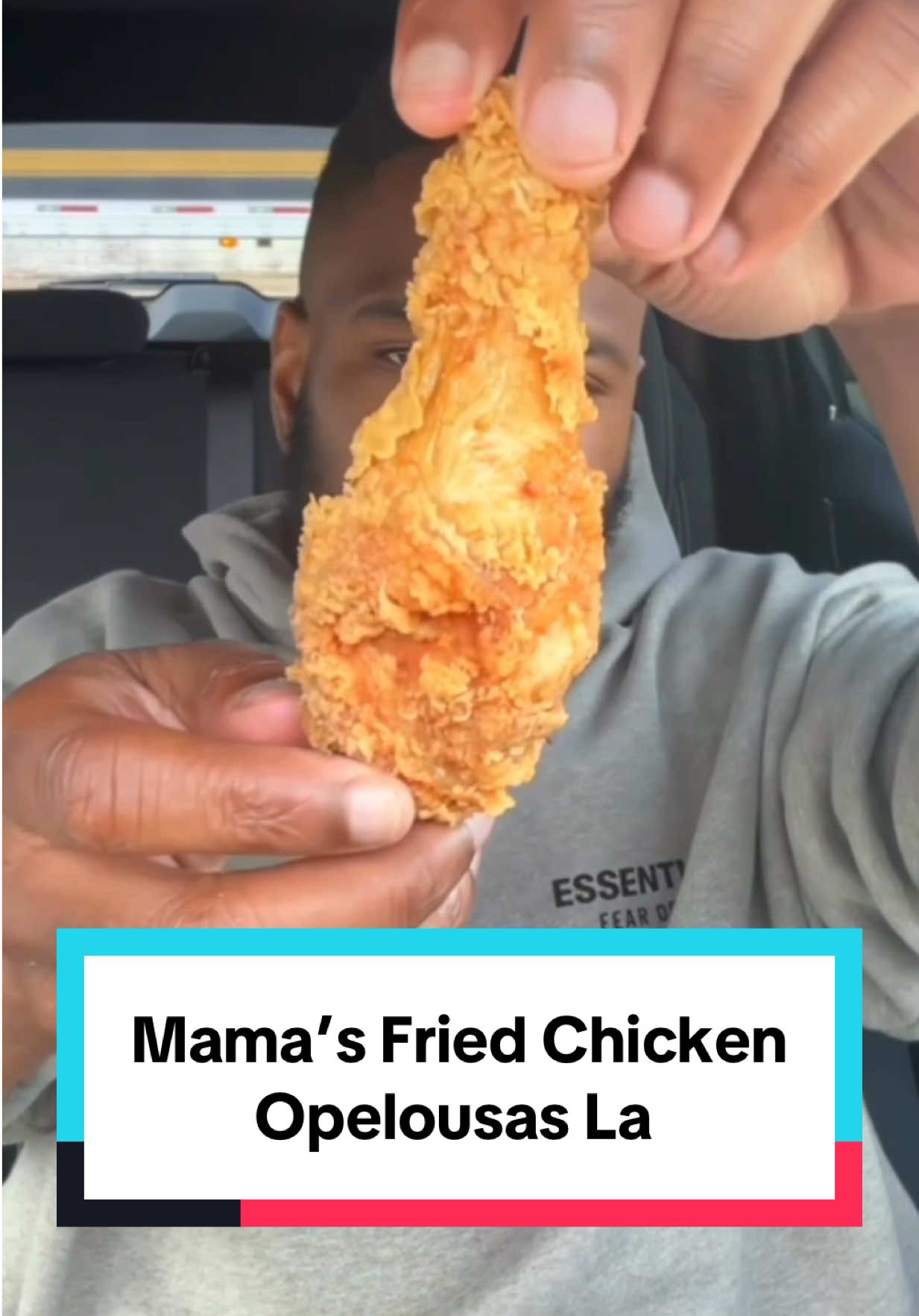 A post by @mr.chimetime on TikTok caption: The FRIED Chicken was a HIT💪🏽🔥, But those Gizzards A MISS😳(The WORST🤬) #ncfoodie #foodreview #foodcritic #opelousasla #lafayette 