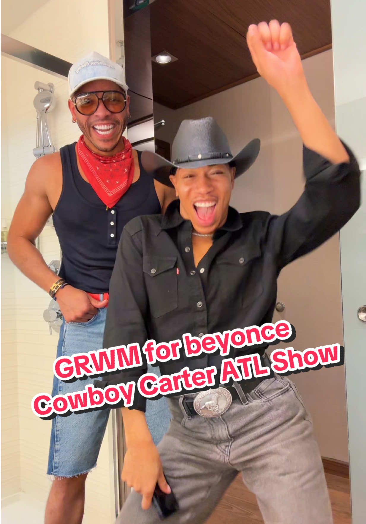 A post by @thelavelleshow on TikTok caption: Let’s go see my girl for the 4TH TIME friend 🥺 #GRWM #cowboycartertour #thelavelleshow 