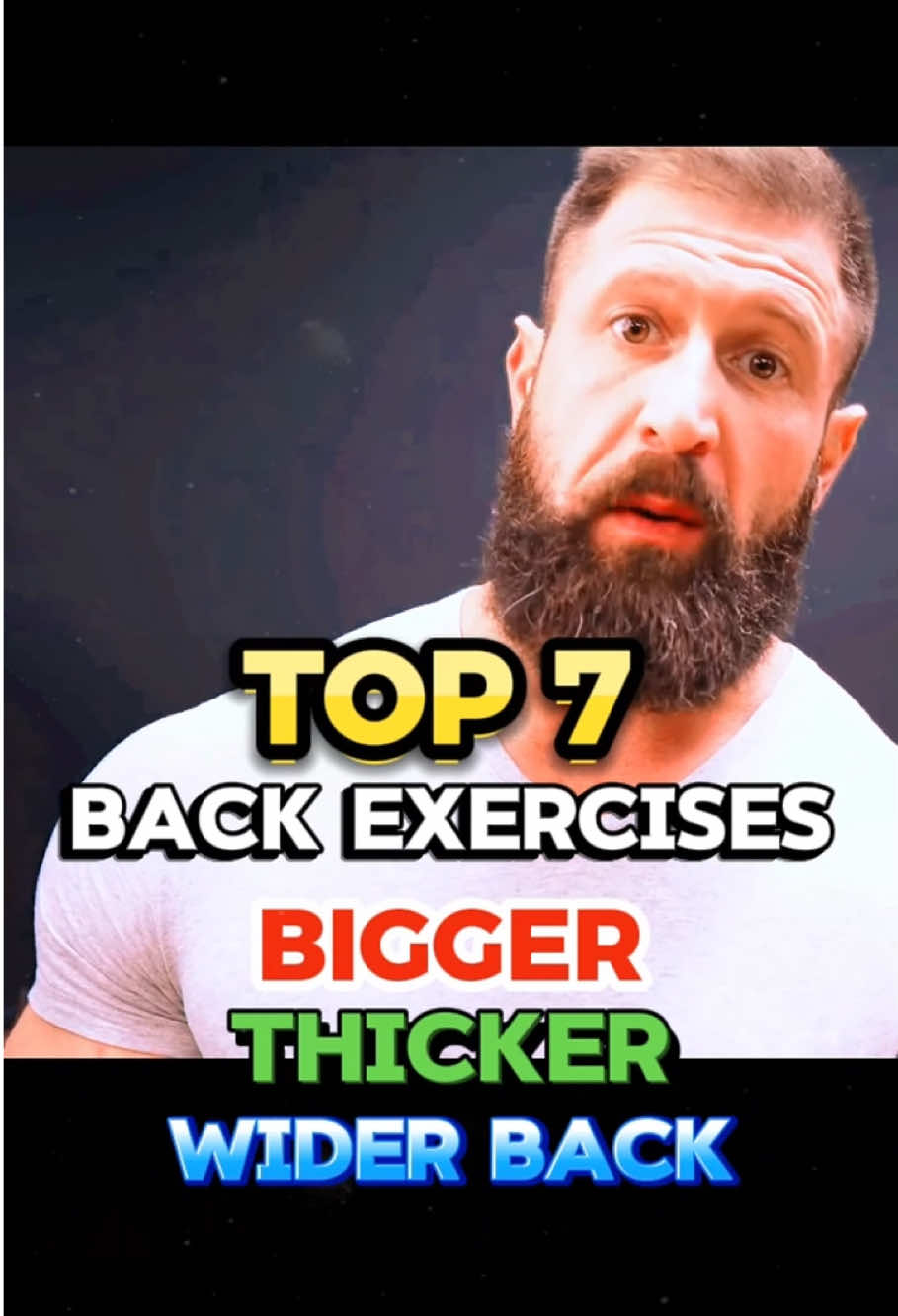 A post by @ryanhumiston.fan on TikTok caption: Top 7 Exercises To Build BIGGER, THICKER, WIDER Back! #bodybuilding #fitness #backday #backworkout #lats #gym 