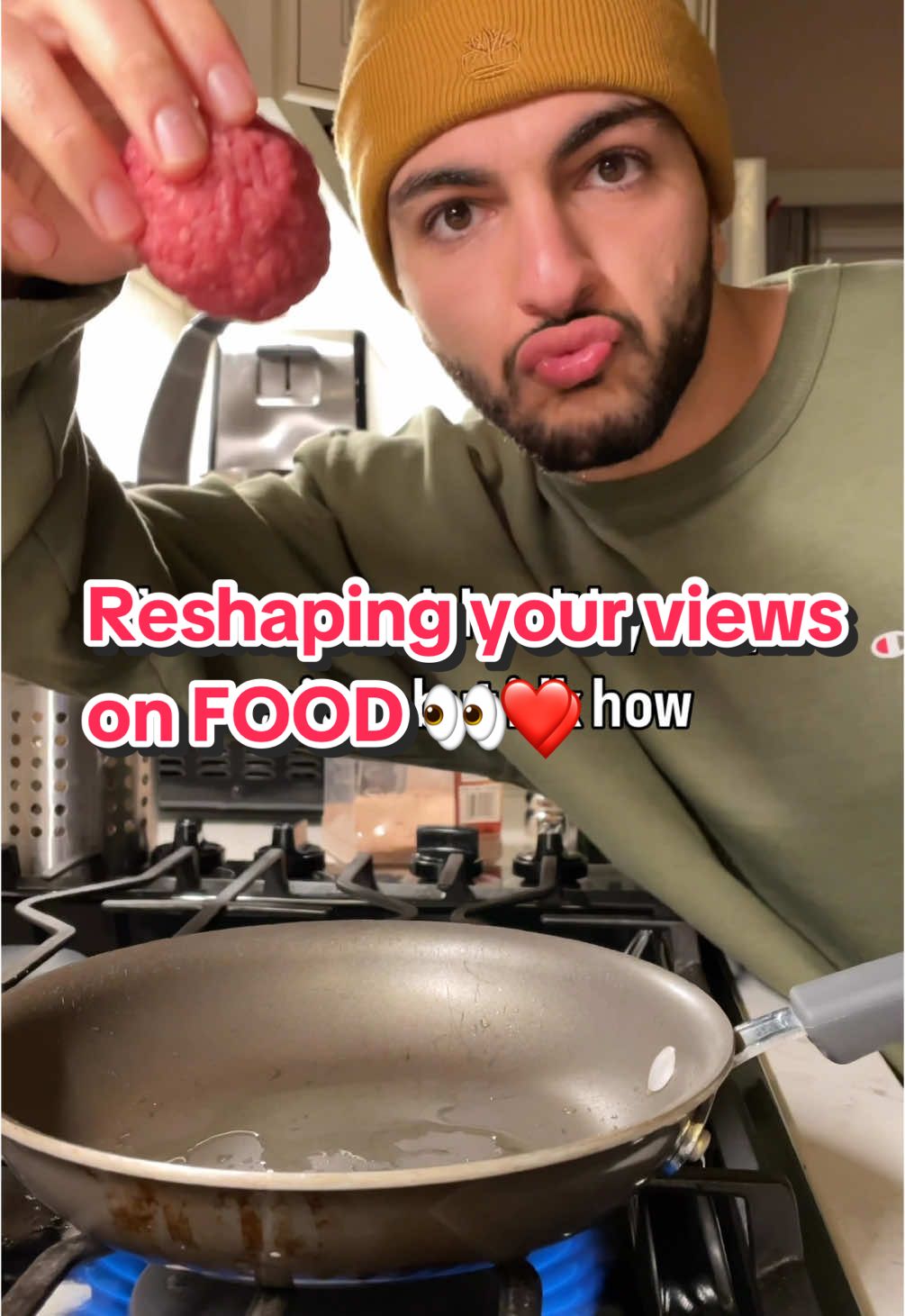 A post by @ice.karimcooks on TikTok caption: Here to reshape your views on food ❤️ #healthyrecipes #easyrecipe #icekarim 