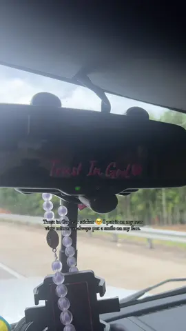 A post by @barbarasandre on TikTok caption: the cutest reminder while on the road that always puts a quick smile on my face🚗💕