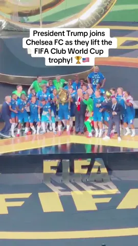A post by @teamtrump on TikTok caption: Congratulations, @Chelsea FC ! #donaldtrump #fifa #chelseafc 