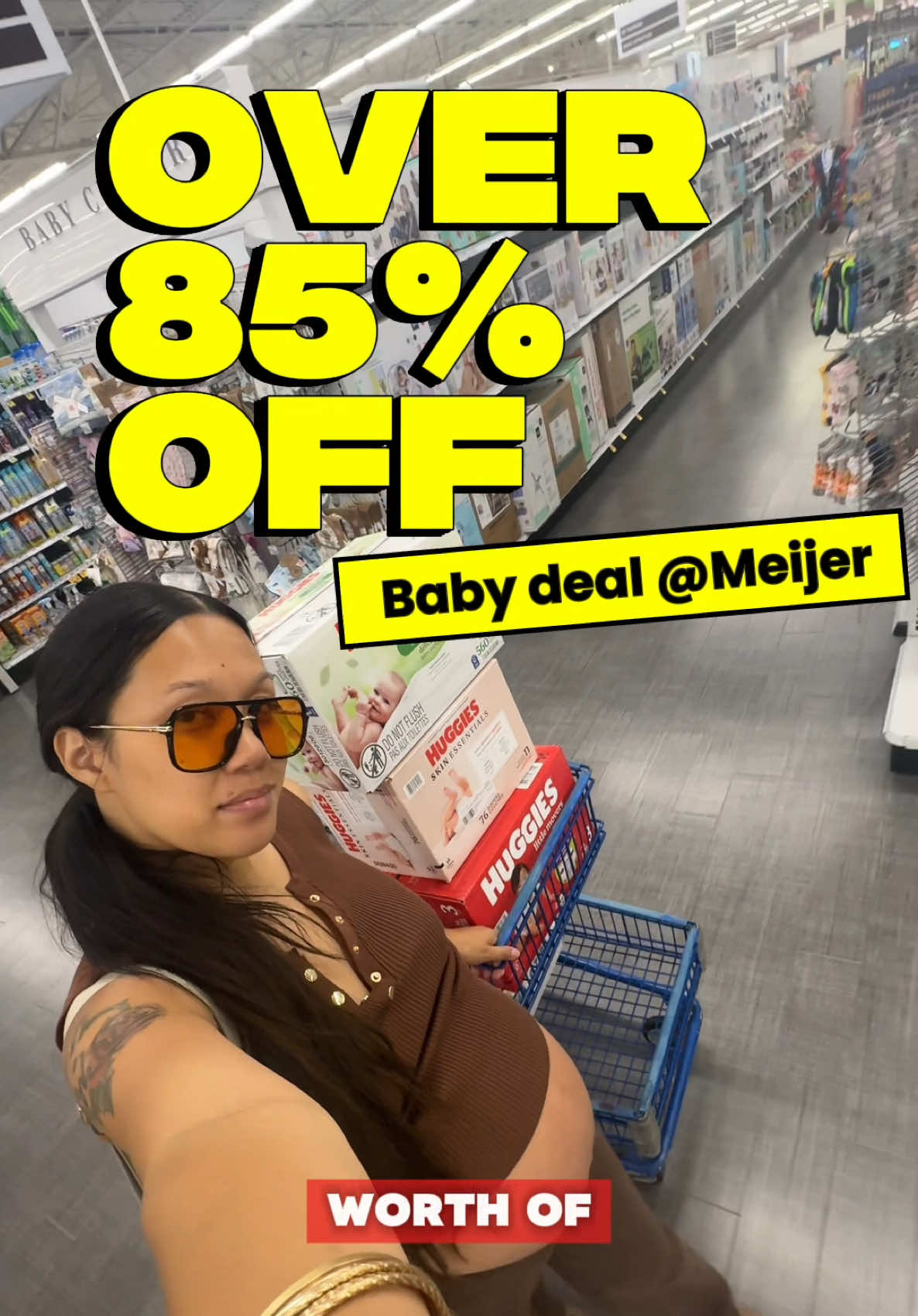 A post by @citycouponmom on TikTok caption: 🔥🔥 Meijer — paid $10.97 + tax for over $75+ worth of diapers & wipes 😍 ✨ Now until 7/19 ✨ All digital coupons  ✨ $10/$40 Catalina should print at self checkout when you enter your Mperks  ✨ earn $20 Catalina for spending $75 on diapers & wipes  ($20 Catalina don’t roll in the same week but if you have one from last week, you will earn one this week!) #couponing #extremecouponing #meijerdeals #babydeals #coupontok 