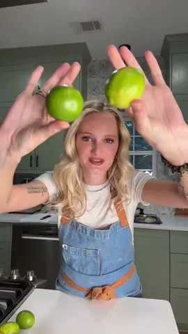 A post by @tinekeyounger on TikTok caption: Twins are the size of limes this week so we’re making lime sorbet🍧
