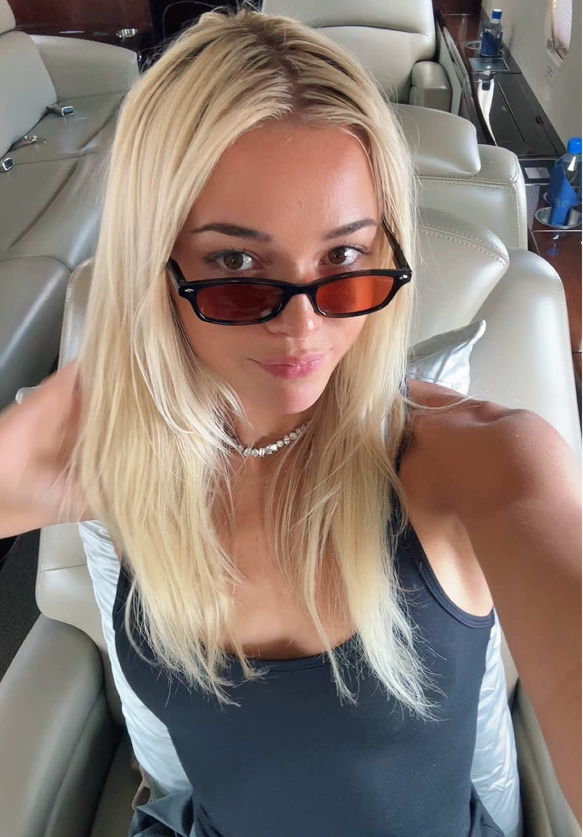A post by @livvy on TikTok caption: All star game bound 🔜 #baseball #pj #mlb #allstargame #plane 