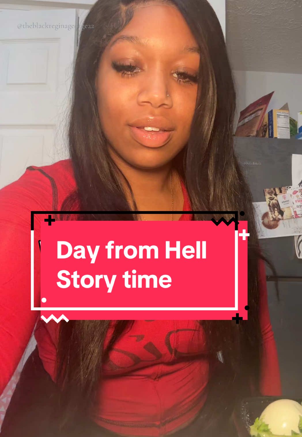 A post by @theblackreginageorge22 on TikTok caption: My Day from Hell story time 😭 I’ll prob delete in 24 hours bc I cannot even take this!! the trauma is too real 😂😂 #dayfromhell #storytime #embarrassingstories #theblackreginageorge22 