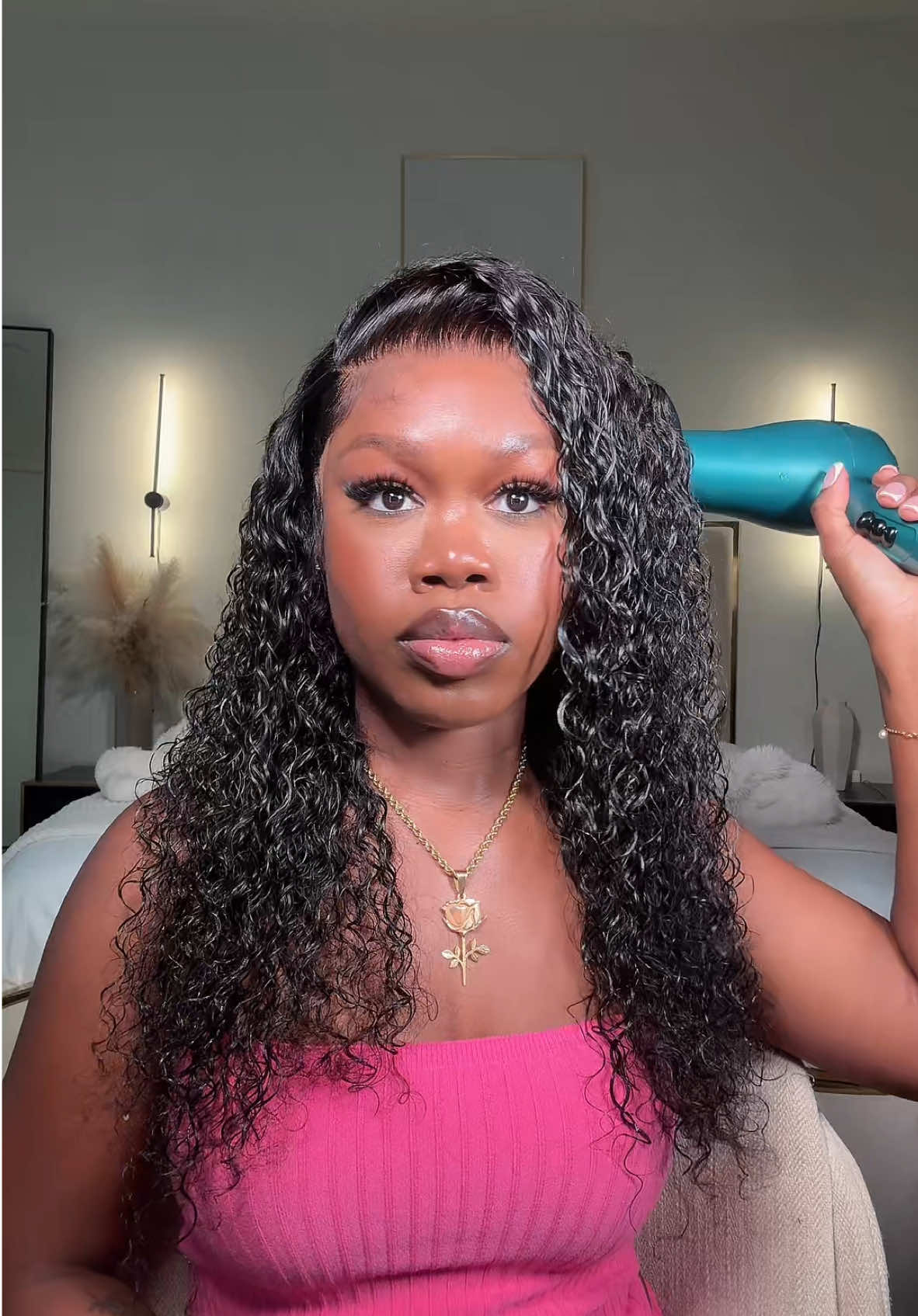 A post by @ebonyrosaa on TikTok caption: @Nulook hair  #dealsforyouday #nulookhair #bighair #nulookhairshop