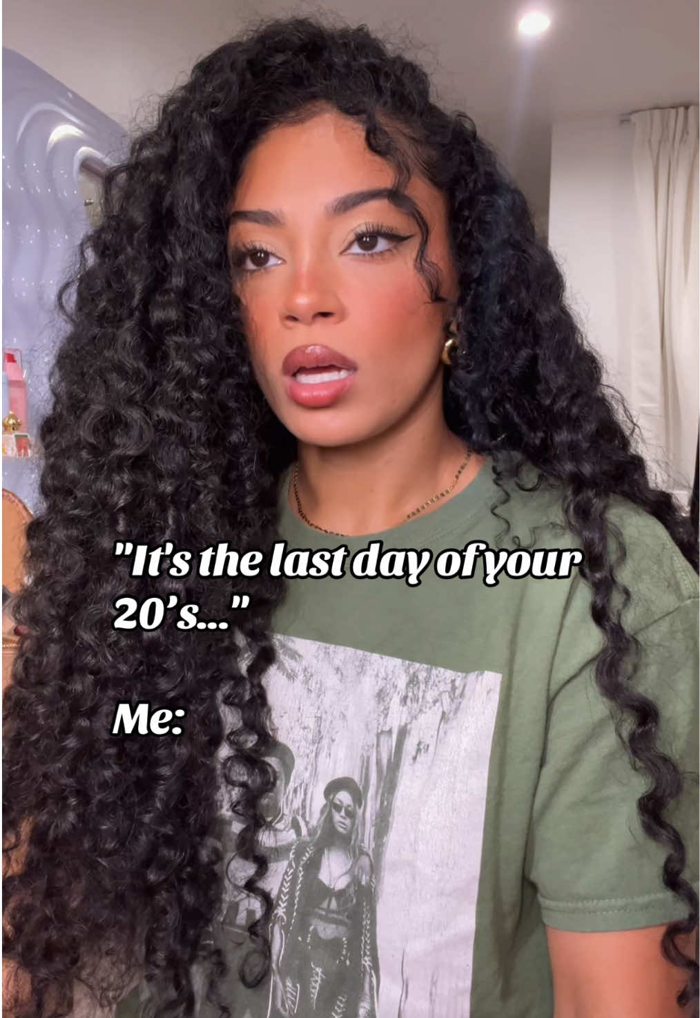 A post by @jasmeanbrown on TikTok caption: Meeee??? Since when?!? 