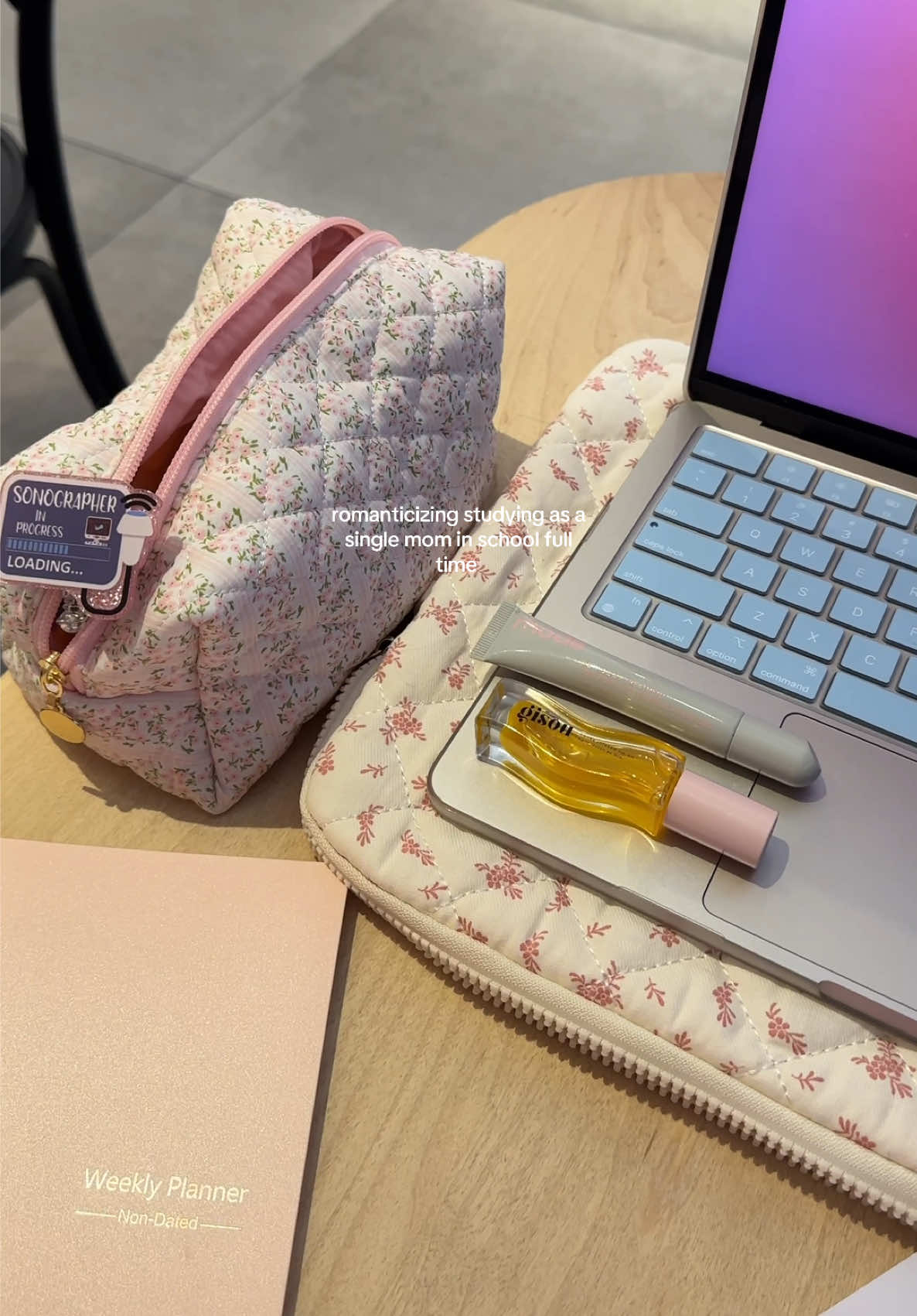 A post by @madiellemadie on TikTok caption: When my son is with his dad on weekends, I love to take this time to pour into me, school, hobbies. I feel so recharged once I get my baby back 💫 #toddlermom #singlemom #MomsofTikTok #fulltimecollegestudent #collegelife #sonographystudent #sonography #boymom #studytok #study #studyvlog #coffeeshop 