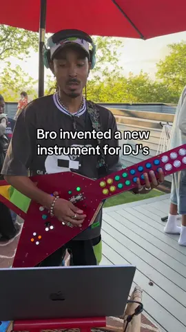 A post by @zaylewismusic on TikTok caption: @Tofu Jack designed and built a new instrument to make dj'ing more dynamic #dj #serato #boilerroom 