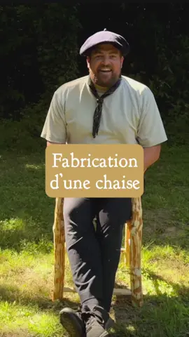 A post by @le.grand.gaulois on TikTok caption: Fabrication d’une chaise 🪑  #savoirfaire #froissartage #scoutisme #chaise #bois #travaildubois 