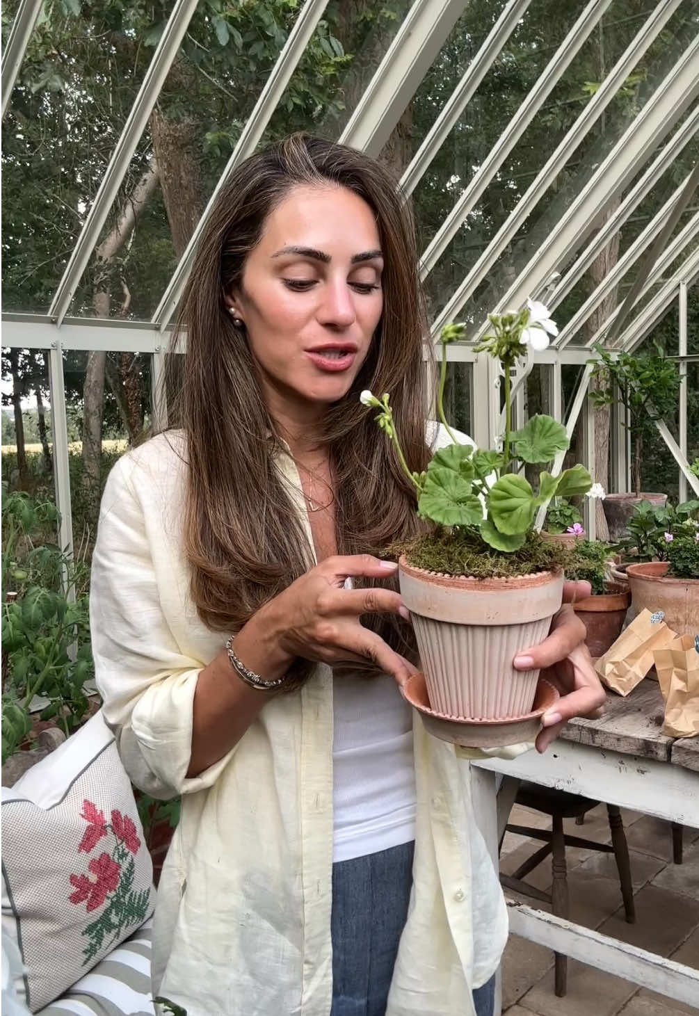 A post by @lydiamillen on TikTok caption: From Hermes unboxings to this 🪴 #unboxing #gardenhaul #gardening #hermesunboxing @HelloPetal 