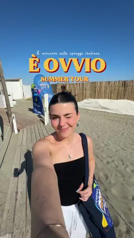 A post by @pamelapaolini on TikTok caption: Tra luglio e agosto, nelle spiagge italiane, potrete trovare “è ovvio summer tour” per sfatare tutti i falsi miti su tampax✨ Trovate tutte le tappe sul profilo Instagram di Tampax @Tampax_it #adv