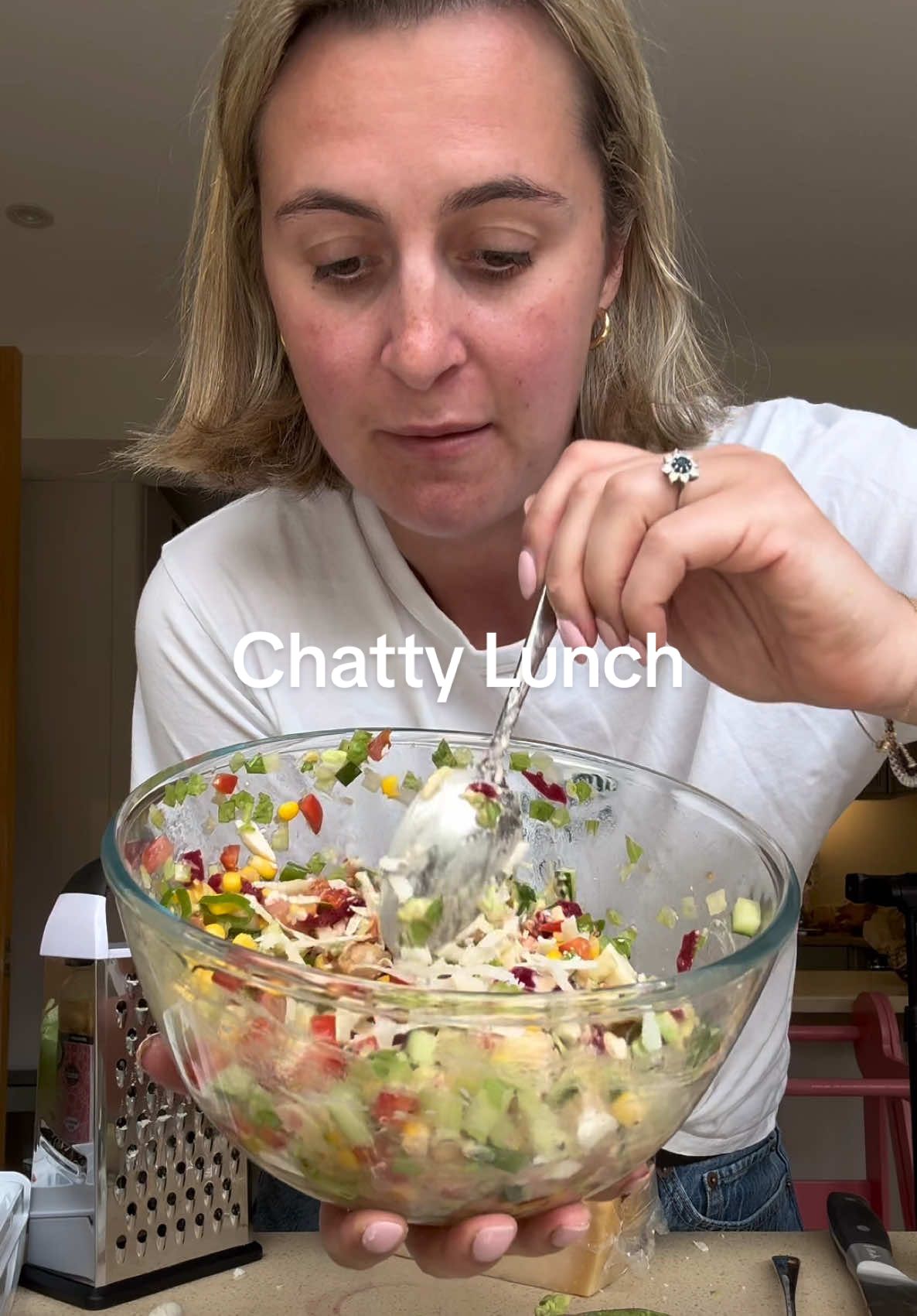 A post by @mummysflippinhouse on TikTok caption: Chatty lunch catch up 